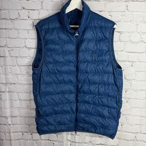BARBOUR BRETBY QUILTED GILET NAVY VEST Size Large  K